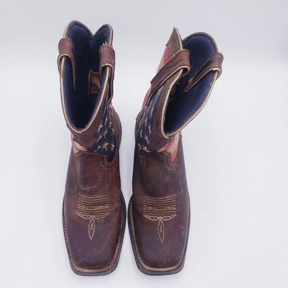Durango Women's Lady Rebel Patriotic 10" Square Toe Western Flag Boot Size 11 - Picture 6 of 10